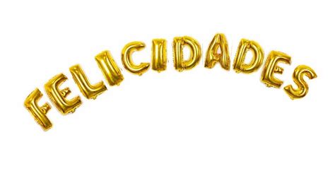 Globo Metalico Dorado Con La Frase Felicidades Mercado Libre