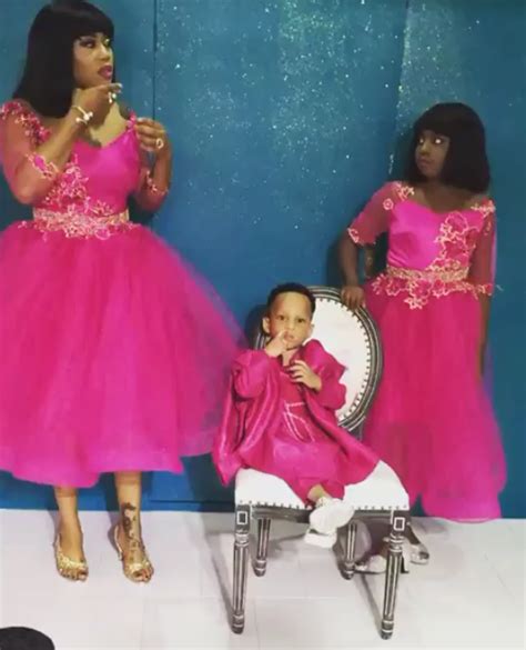 nollywood xnollytv blogspot fashion entrepreneur toyin lawani and daughter show off pink