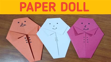 Origami Paper Dollhow To Make Paper Doll How To Make Doll With