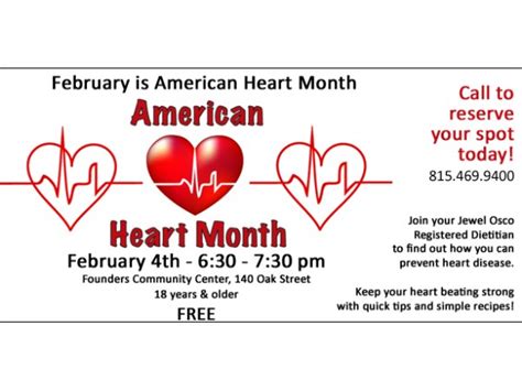 February Is American Heart Month Frankfort Il Patch