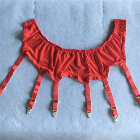Allacki Sexy Sheer Mesh Garter Belt 6 Straps Suspender For Stockings S~3xl Ebay
