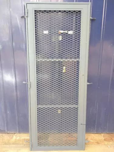 Puerta Reja Premium Metal Desplegado Con 1 Cerradura 0 80x2m Mebuscar