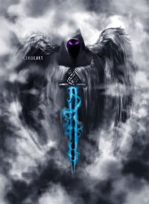Grim Reaper Blue Fire By Kikoeart On Deviantart