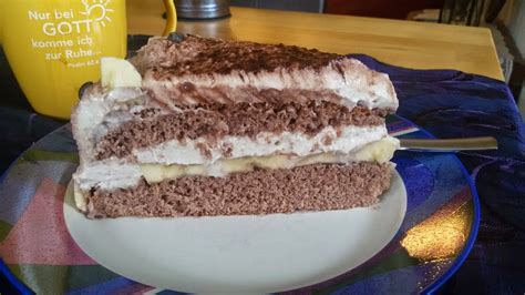 Beautylala: Bananen Schoko Sahne Torte