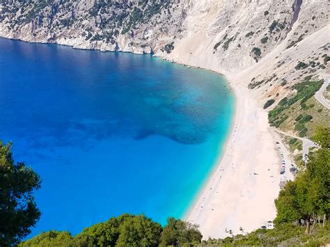 Myrtos Beach Kefalonia Greece The Most Beautiful Beaches In Greece Foreign Fresh And Fierce