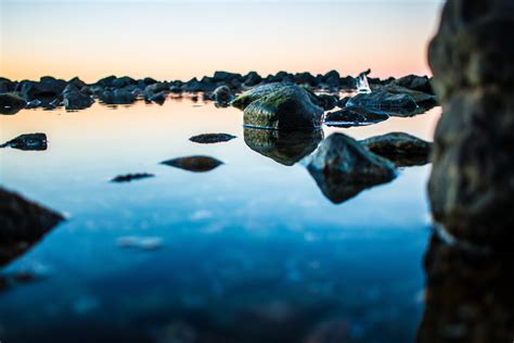 图片素材 海滩 滨 性质 岩 海洋 日落 阳光 早上 波 湖 石 水下 反射 5472x3648