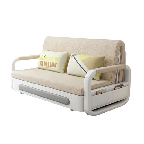 Khaki Modern 74 Full Sleeper Sofa Cottonandlinen Upholstered Convertible