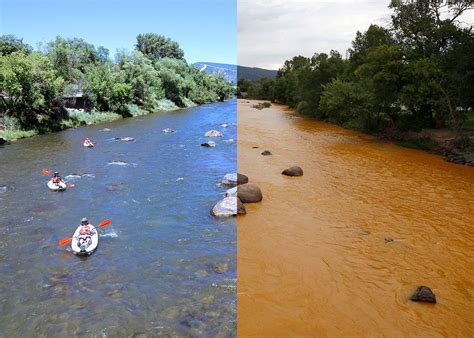 Animas River Before And After The Epas Toxic Spill