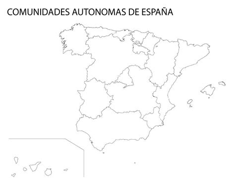 Mapa Politico España Blanco Y Negro Herbedmen
