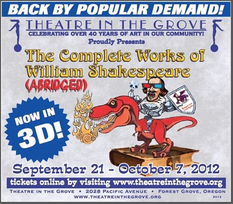 Westside Theatre Reviews The Complete Works Of William Shakespeare