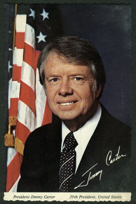 President Jimmy Carter 39th President Of United States Postcard 1977