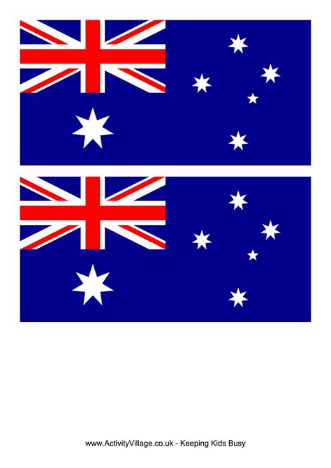 Free Printable Australian Flag Template Printable Templates