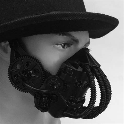 Steampunk Mouth Mask Respirator Gas Mask With Spiky Goggles Etsy