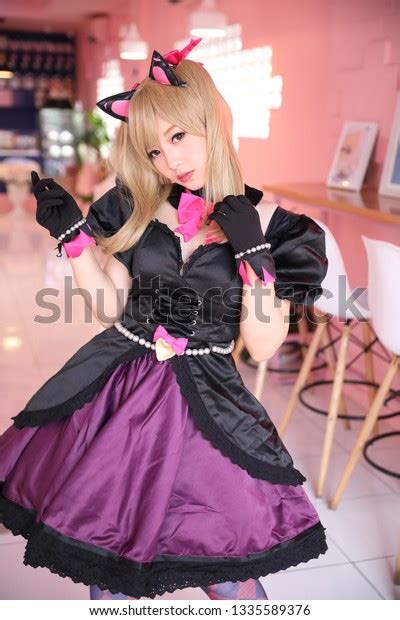 Japan Anime Cosplay Portrait Girl Cosplay Stock Photo 1335589376