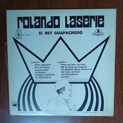 Rolando Laserie El Rey Guapachoso Vinyl Lp Latin Guaracha Afro Cuban
