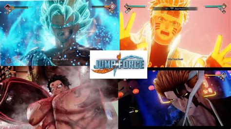 Jump Force All Awakenings And Ultimate Attacks Without Dlc Characters Ps4 Gameplay Youtube