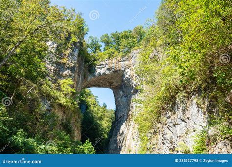 Natural Bridge Geological Formation In Rockbridge County Virginia