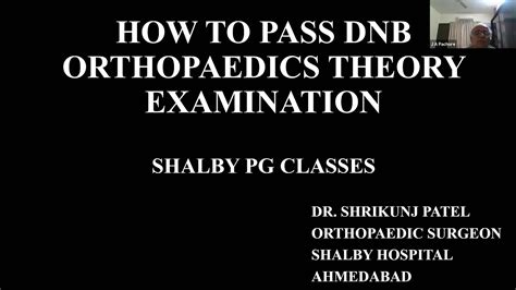 How To Pass Dnb Orthopaedic Theory Exam Case 88 By Dr Shrikunj