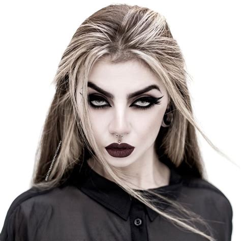 Image May Contain 1 Person Closeup Goth Beauty Blonde Goth Beauty