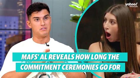 Mafs Al Perkins Reveals How Long The Commitment Ceremonies Actually Are Yahoo Australia Youtube