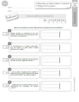 Un problème simple à résoudre directement sur la feuille. CE2: EVALUATION corrigés Problèmes additifs et soustractifs | Calcul ce2, Ce2, Mathématiques ce2