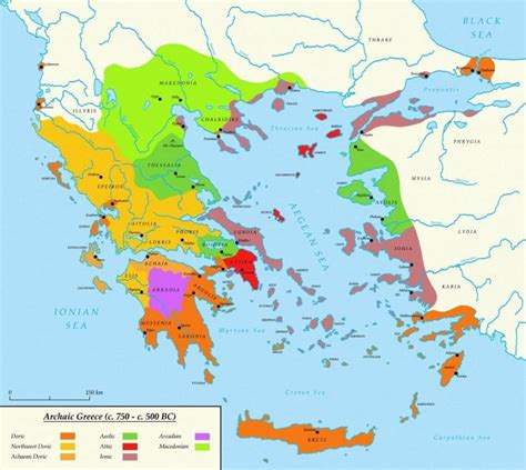 Atenas Grecia Antigua Mapa Mapa De Atenas Y Esparta En La Antigua