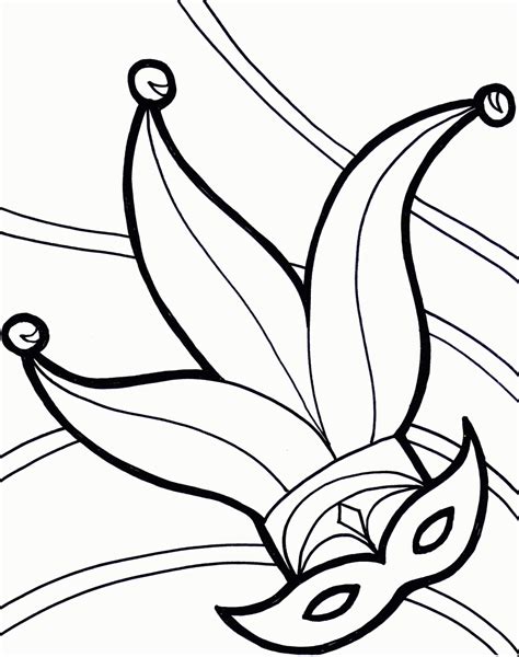 Mardi Gras Coloring Pages Free Printable Coloring Home