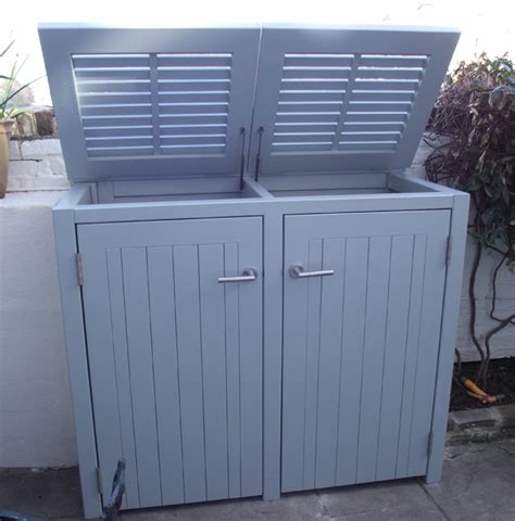 There are more options for your kitchen bins than just stashing them under the sink. Front garden design tips: Storage | Lisa Cox Garden ...