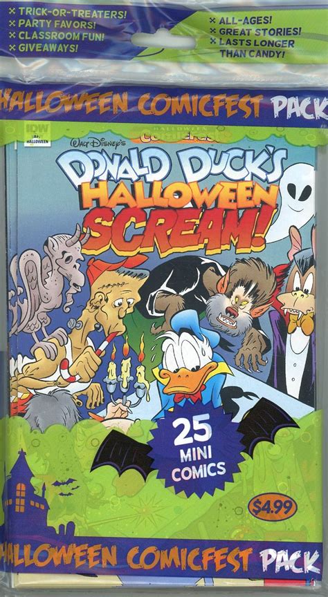 Hcf 2017 Donald Ducks Halloween Scream 2 Mini Comic Polypack 25 Copy