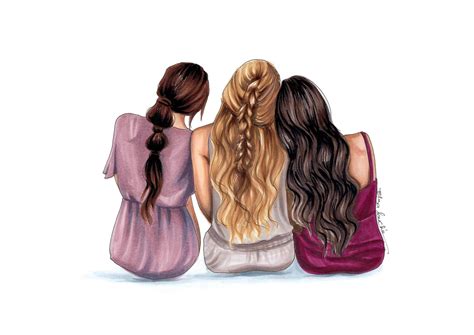 Download 3 Best Friends Seated Back Wallpaper