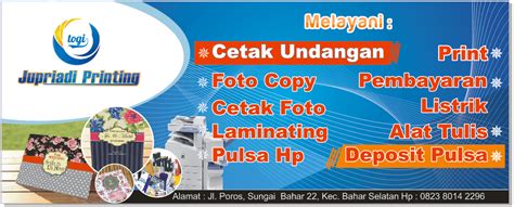 7 ekim 2013, 16:38 ·. Contoh Desain Spanduk Toko Fotocopy dengan CorelDRAW X4 ...