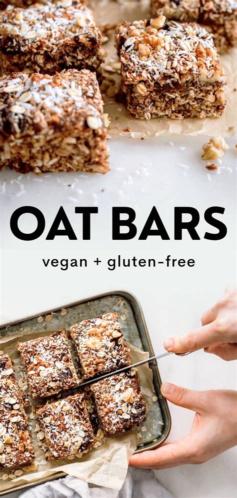 Healthy Vegan Oat Bars Nutriciously Recipe Oat Bar Recipes Oat