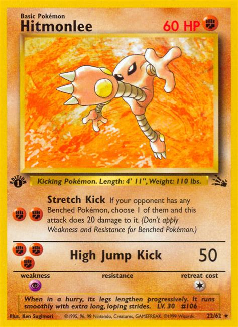 Search for cards pricing with results at help.website! Hitmonlee Fossil Card Price How much it's worth? | PKMN Collectors