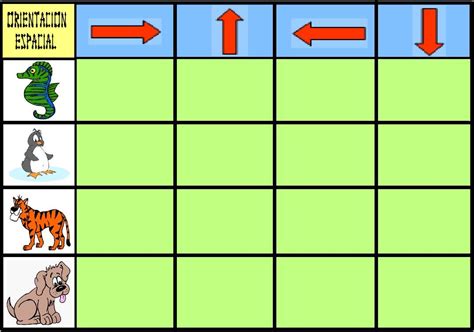 Fichas De Orientación Espacial Escuela En La Nube