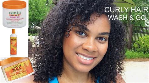 21 best hairstyles & cuts for older women with gray hair. Curly Hair Wash & Go Using Cantu Moisturizing Curl ...