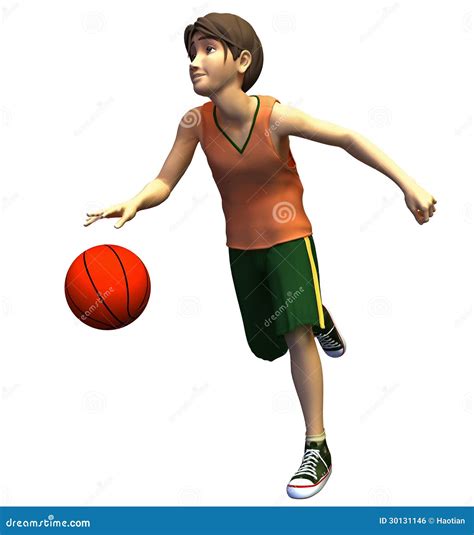3d Basketball Player Stock Illustration Illustration Of Layout 30131146