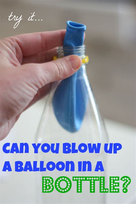 Can You Blow Up A Balloon In A Bottle Montessori Science Science