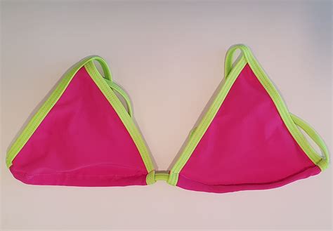 Sex Neckholder Triangel String Tanga Bikini Neonpink Neongrün Gogo S M L Ebay