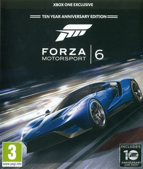 forza motorsport 6 2015 xbox one box cover art mobygames