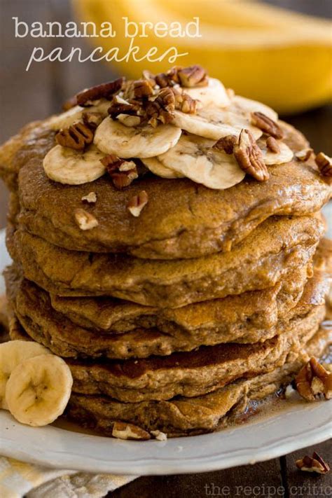 Place eggs, water, banana, and 1 teaspoon vanilla extract in a blender and blend until smooth. Banana Bread Pancakes | Banana bread pancakes, Tasty ...