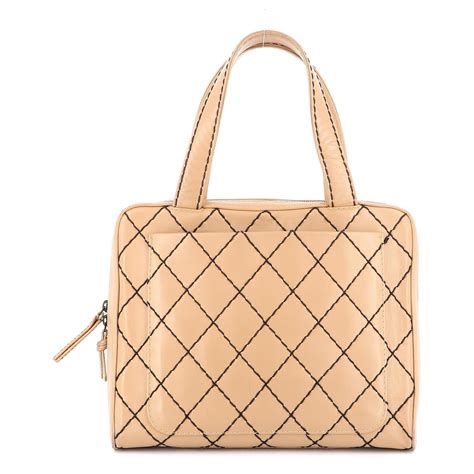 Chanel Handbag Beige Leather Ref503887 Joli Closet