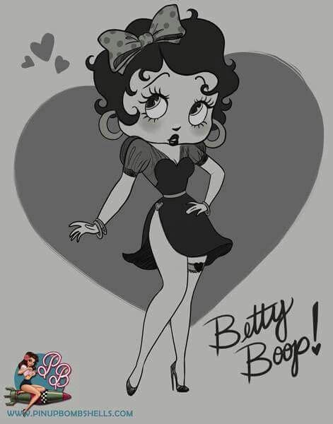 Betty♥ Más Black Betty Boop Betty Boop Art Illustration Art Dessin