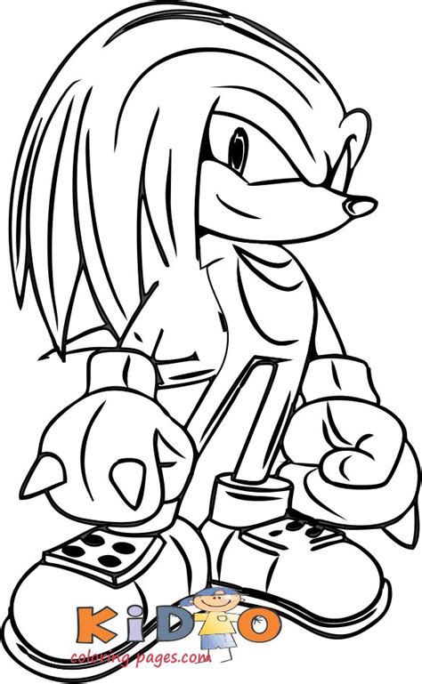 Printable Knuckles Coloring Pages