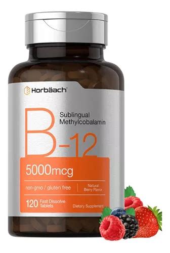 Vitamina B12 Metilcobalamina 5000 Mcg Sublingual Meses Sin Intereses