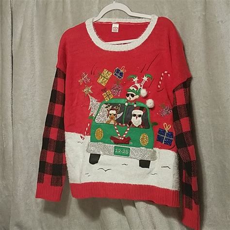 Holiday Time Sweaters Christmas Sweater With Lights Xxl Poshmark