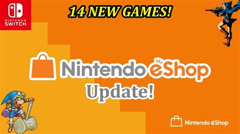 Nintendo Switch Eshop Update 14 New Games 2 8 18 Youtube