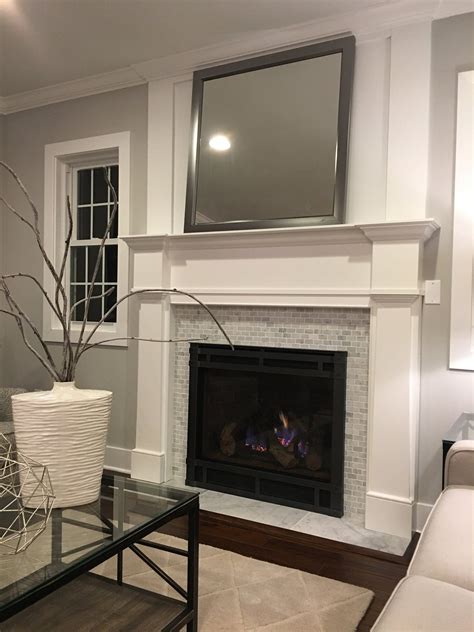 Farmhouse Fireplace Surrounds White Fireplace Mantels Marble