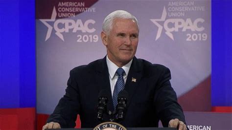 Video Vice President Mike Pence Speaks At Cpac Abc News