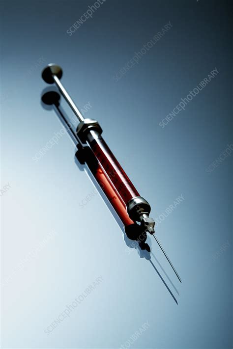 Blood Filled Syringe Stock Image M3900971 Science Photo Library