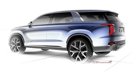 2019 Hyundai Palisade on Behance Car Design Sketch, Car Sketch, Car